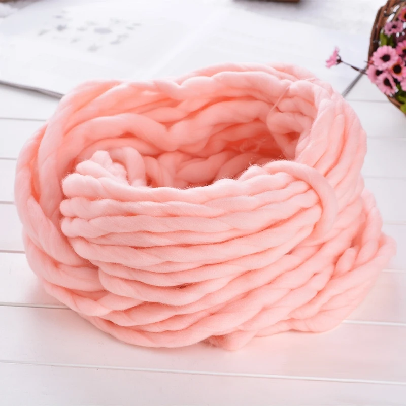 Толстые пряжи DIY рука ровинг вязаное одеяло мягкая мериносовая шерстяная пряжа ручной вязки прядения крючком украшения дома