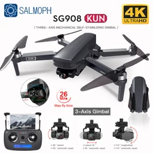 SG908 GPS Drone with WiFi 4K HD Camera 3-Axis Gimbal FPV Profesional Dron Foldable Quadcopter distance 1.2km VS SG906 PRO 2 MAX