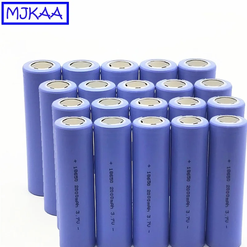 10/12/20 шт Высокое качество 3,7 V 18650 Батарея 2000 мА/ч, литий-ионный аккумулятор Перезаряжаемые Батарея для светодиодный фонарик Фонарь 18650