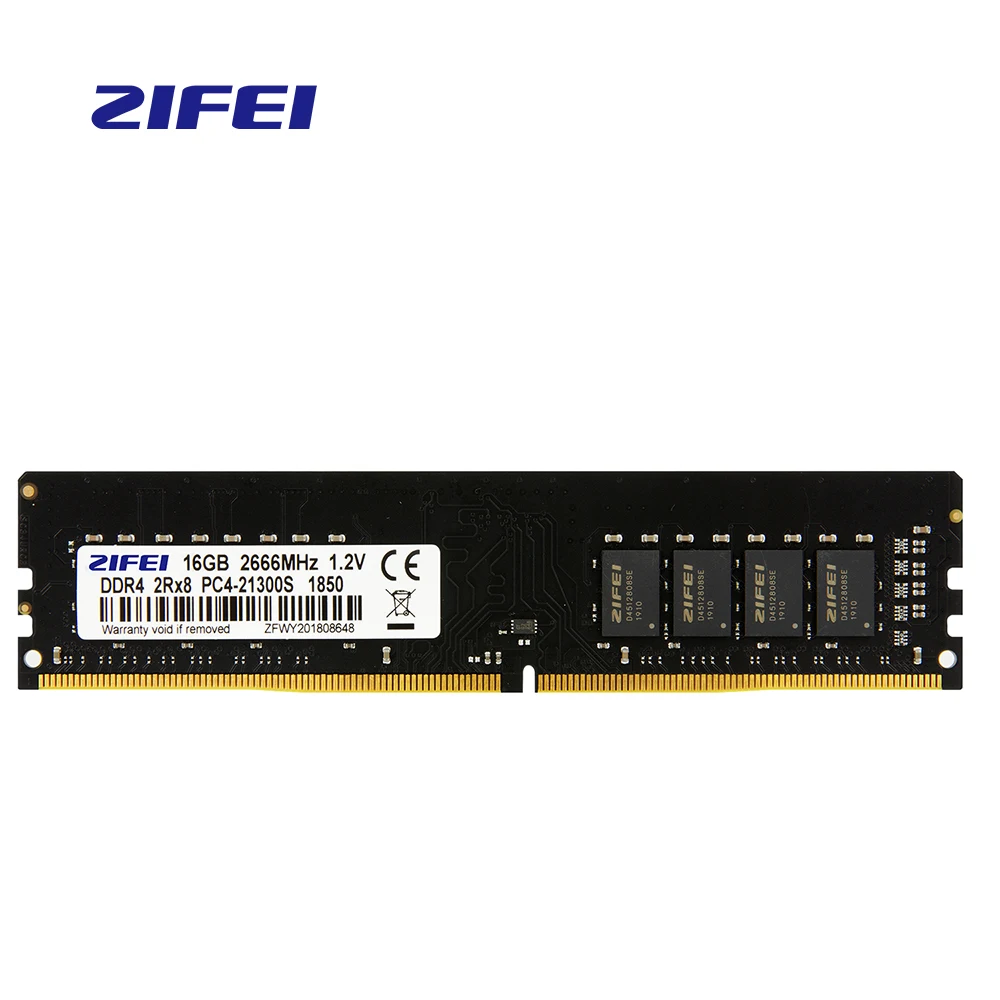 ZIFEI ram DDR4 4GB 8GB 16GB 2133MHz 2400MHz 2666MHz 288Pin UDIMM 1 2 v память для рабочего стола | Компьютеры и