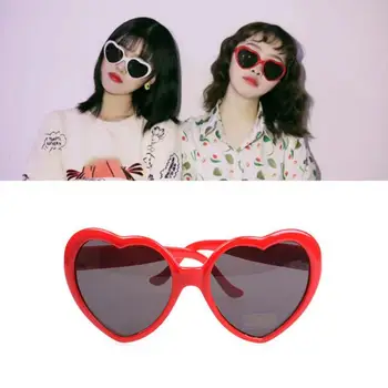 

Fashion Heart Shape Glasses Night Lights Sunglasses Become Love Special Effects Glasses Net Red Glasses Gift For Girls