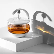 220 В электрический чайник, автоматический чайник с сенсорным экраном, бытовой чайник с высоким содержанием боросиликатного стекла, Нагреватель жидкости, 500 мл