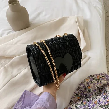 

women's bag Brand Original Design 2020 New Fashion Joker Shoulder Messenger Bag Chain Ladies Square Bag