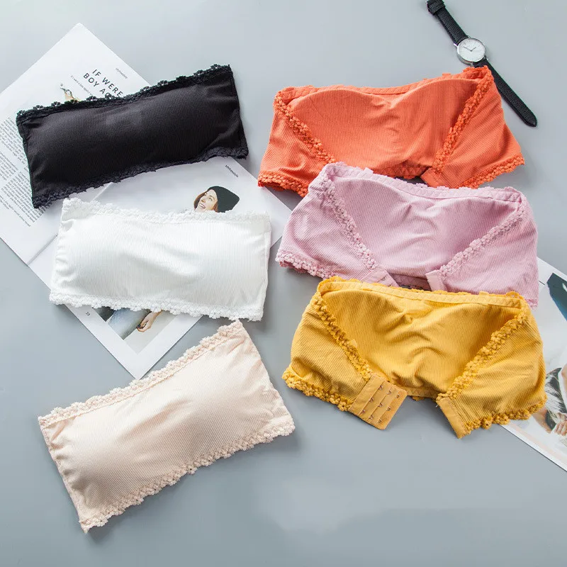 Топ женский бесшовный кружевной бюстгальтер без бретелек мягкое нижнее белье с 3