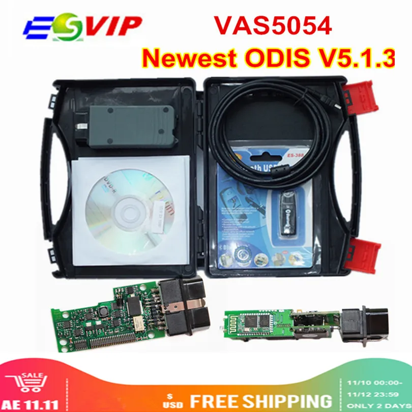 VAS5054 ODIS V5.13 новейший полный чип Авто OBD2 диагностический инструмент VAS5054A VAS 5054A Bluetooth считыватель кода сканер без OKI