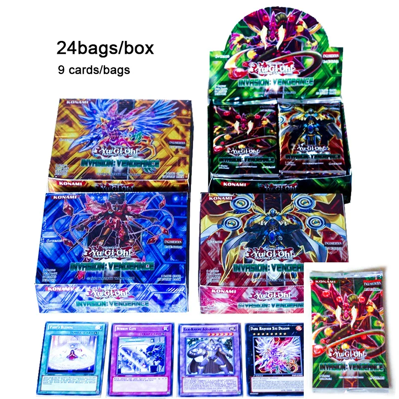 Japan Anime Yu Gi Oh Deck English Card 24 216 Fight Board Game Yugioh Duel Cards Table Toys Collections Children Christmas Gifts