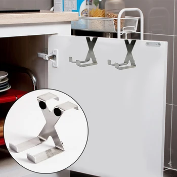 

100% Brand New And High Quality Excellent Material Reliable X-Shaped Stainless Steel Hook No Trace Simple Hanger-Free Nail Rack