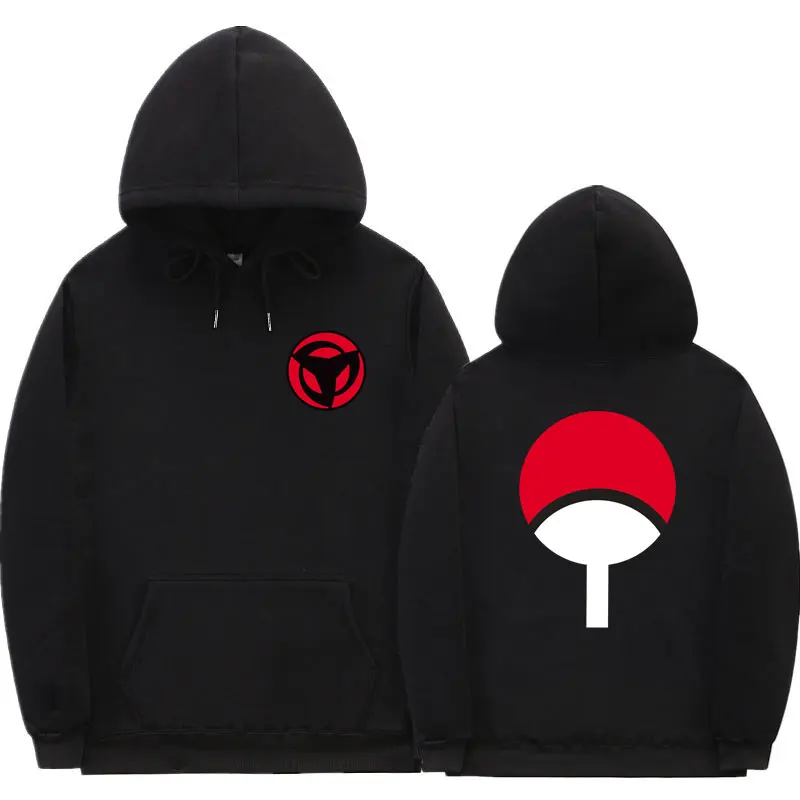 Hooded Sweatshirt Pullover Men Japanese Black Fleece Classic Multiple-Styles Autumn Cartoon