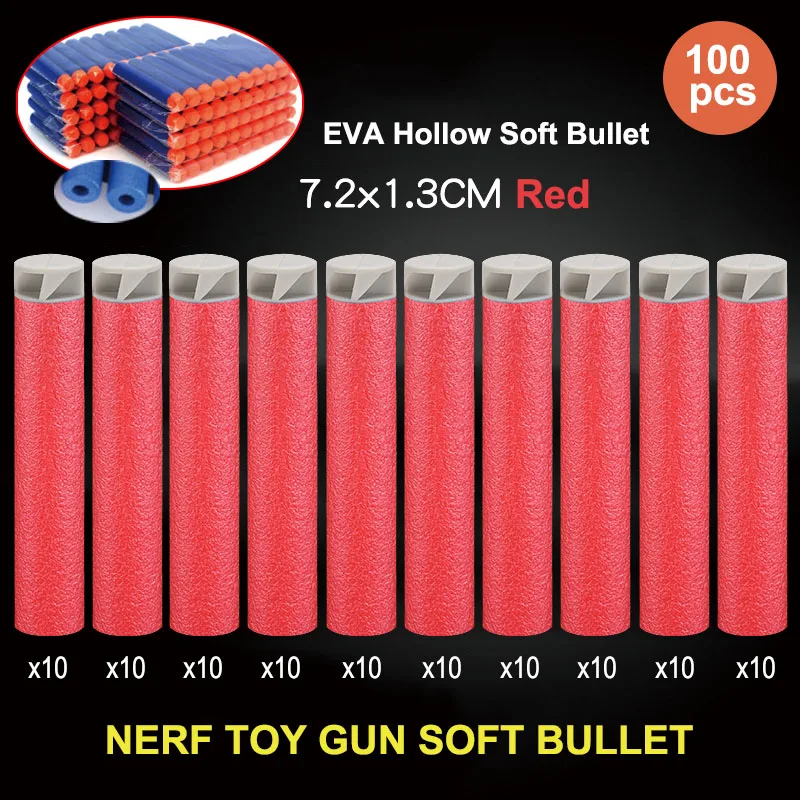 Compra online de 10/50/100 peças arma nurf balas dardos blasters para nerf  n-strike brinquedo infantil presente de natal elite sniper