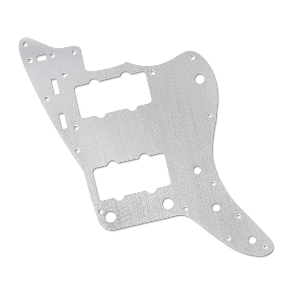 Электрогитара Pickguard Backplate 13-Hole для американского стандарта JM Jazzmaster гитара Серебристая гитара аксессуары