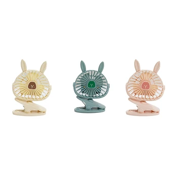 

Cute Rabbit LED Night Light USB Charge Portable Mini Cooling Fan Summer Cooler Office Study Outdoor Travel Décor