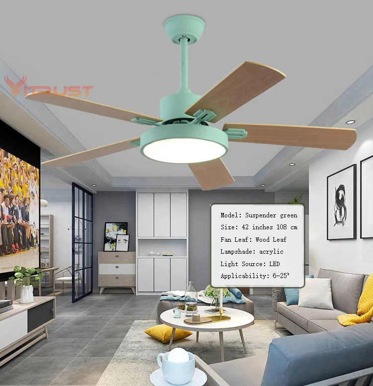 Modern Pendant Fan with Light Kits ceiling fan led ceiling fan lights led fan light Nordic Ceiling Fan Lamp Restaurant Living Room Lamp Office Bar Fan 42 52 inch