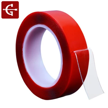 

Double-Sided Adhesive Nano Traceless Tape Kitchen Waterproof Strong Self-Adhesive Red Tape Removable Sticker Washable Glue Tapes