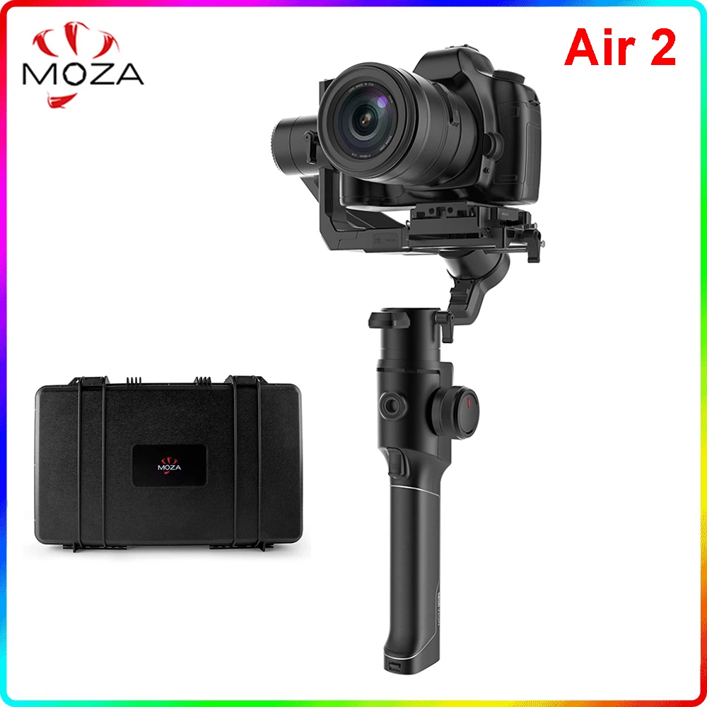 Moza Air 2 3-Axis Handheld Gimbal Stabilizer Hard Protection Carrying Case for A7IV A7R GH4 DSLR Mirrorless Camera Payload 4.2kg