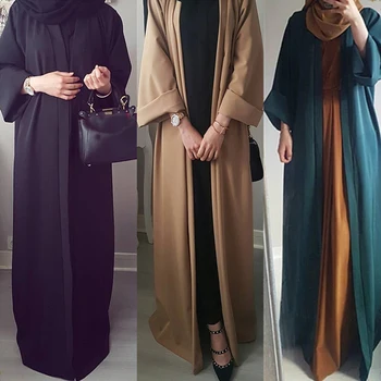 

Kaftan Abaya femme Robe Dubai Cardigan Muslim Hijab Dress Abayas For Women Qatar Jilbab Caftan Marocain Turkish Islamic Clothing