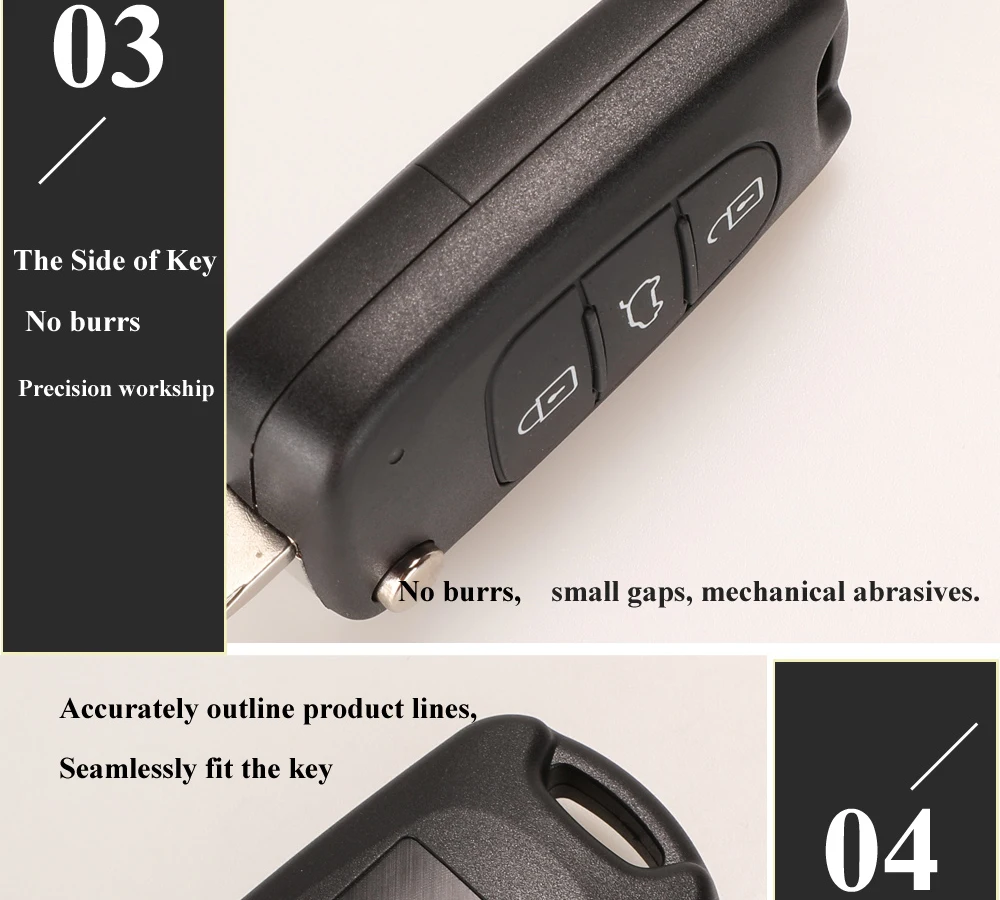 Keyforkess sostituisci la chiave a distanza dell'automobile Shell 3 BT Flip pieghevole custodia chiave per Kia K2 K5 Rio 3 Picanto Ceed Cerato Sportage per Hyundai 12 Keyforkess sostituisci la chiave a distanza dell'automobile Shell 3 BT Flip pieghevole custodia chiave per Kia K2 K5 Rio 3 Picanto Ceed Cerato Sportage per Hyundai - Ha0408ebc611a408fa16ca18b535eec33n