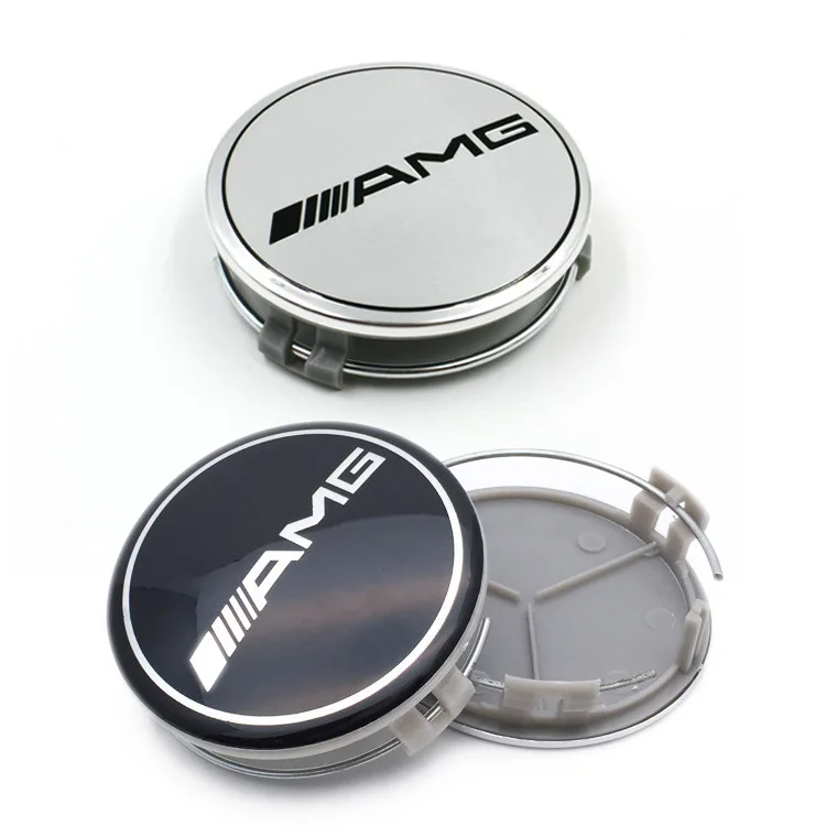 

Applicable Mercedes Silver AMG Wheel Hub Cover Car Logo Non-Epoxy Wheel Hub Cover Standard Plastic Cover Modified Standard 75 Mm