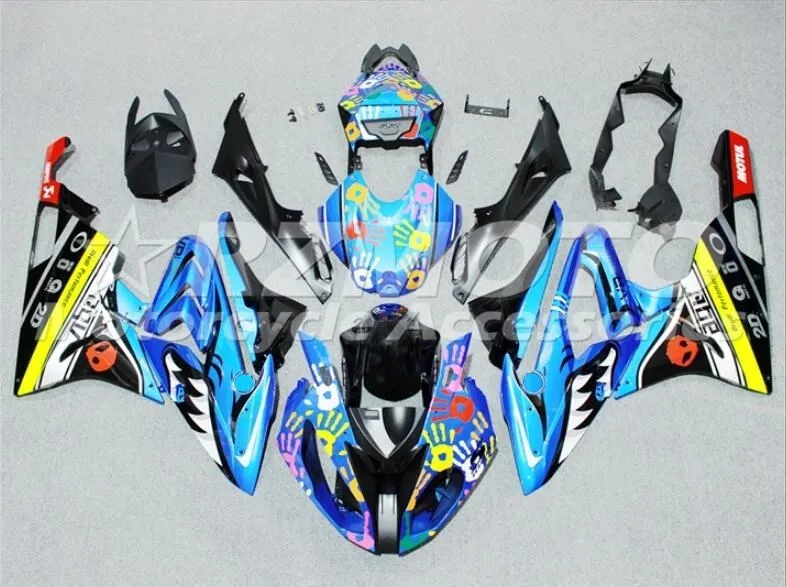 

New Style ABS Injection Mold Motorcycle Full Fairings kit Fit For S1000RR 2015-2016 15 16 Fairing bodywork Set Custom Blue Black