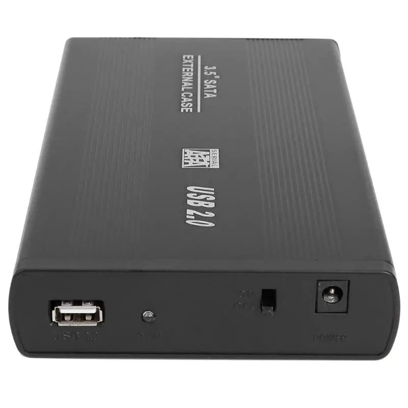 3,5 дюйма SATA HDD чехол 3,5/2,5 дюйма USB 2,0 на SATA SSD жесткий диск корпус 480 Мбит/с HDD жесткий диск коробка с ЕС США адаптер питания