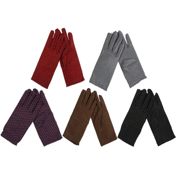 

5 Pairs Sun Protection Gloves Summer Sunscreen Hand Protector Protective Glove Etiquette Gloves Mitten for Climbing Riding