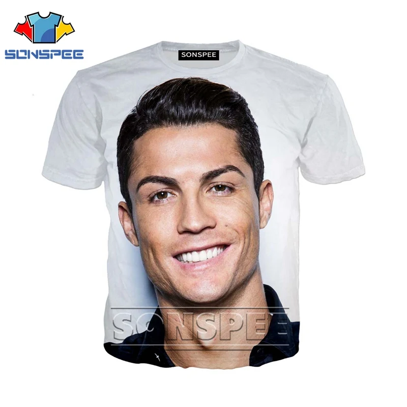 

Anime 3d print movies football t shirt streetwear men beach Women fashion t-shirt Ronaldo Harajuku kids shirts homme tshirt A140