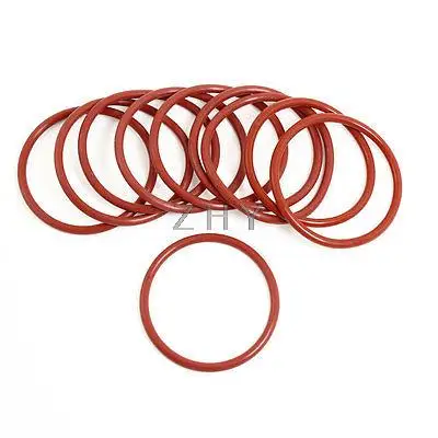 

10 Pieces Soft Rubber O Rings Seal Washers Replacement Red 47mm x 3mm