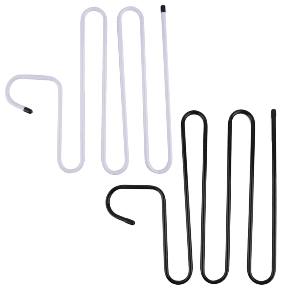 Multifunction Metal Magic Pants Hanger Space Saver Rack Jeans Scarf Tie Closet Tool Remove Slacks Quickly And Efficiently