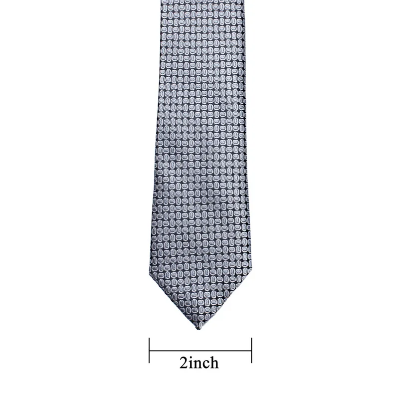 Gray 2.0 inch HAWSON мужские галстуки-однотонные тонкие галстуки-узкие галстуки полиэфирные мужские галстуки с подарочной коробкой - Цвет: Gray 2.0 inch