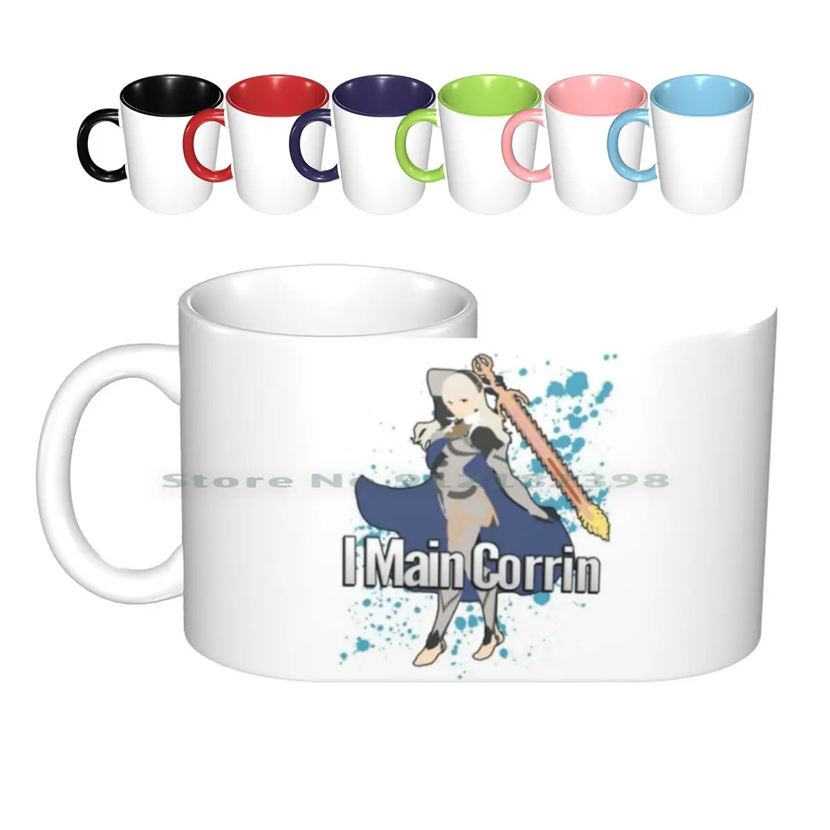 I Main Corrin (Femmina)-Tazze In Ceramica Super Smash Bros Tazze Da Caffè Tazza Da Tè Al Latte Super Smash Bros Per Wii U Ssb Melee 3Ds Wii U