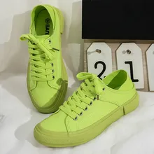 Классическая парусиновая женская обувь; дышащая удобная модная Уличная обувь для студентов; спортивная разноцветная обувь для скейтборда; Z1-45