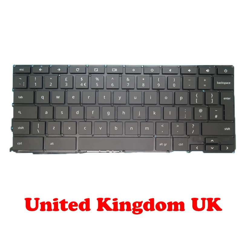 

Сменная клавиатура с подсветкой для ноутбука Google Chromebook Pixel 2015 2015 C1501W, США, Великобритания, Великобритания, без рамки
