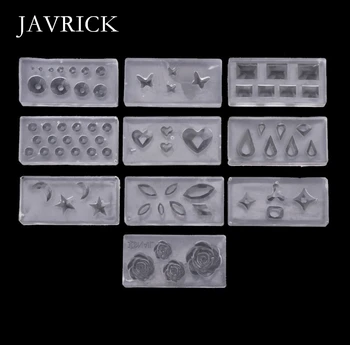 

10Pcs DIY Nail Art Silicone Mold Leaves Flower Template Acrylic UV Gel Craft Tool DIY Pendant Accessories Jewelry Making Tool