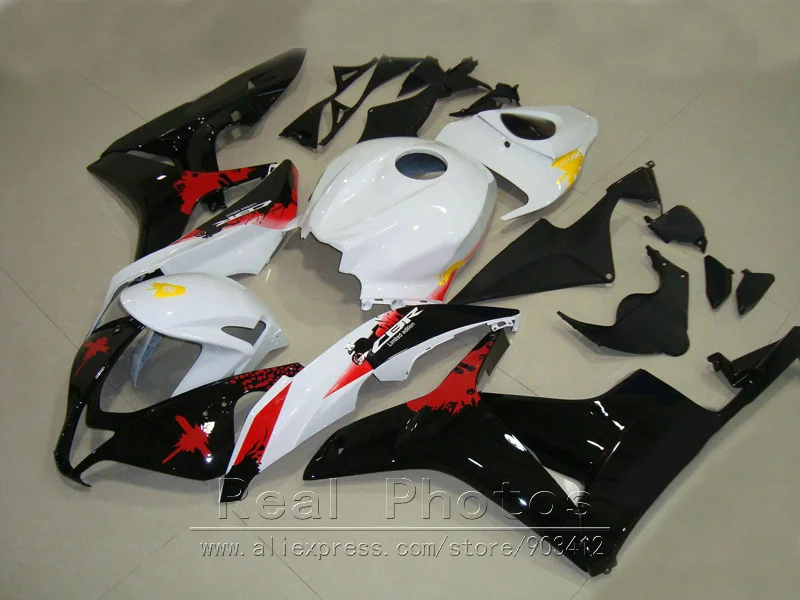 Новые горячие части тела Обтекатели для Honda CBR600RR 2007 2008 Белый Черный Красный