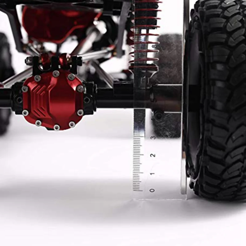 Передний/задний мост из алюминиевого сплава Scx10 Ii 90046 90047 1/10 Rc Гусеничный износостойкий обновленный ремень украшения коробки(задний мост заднего хода