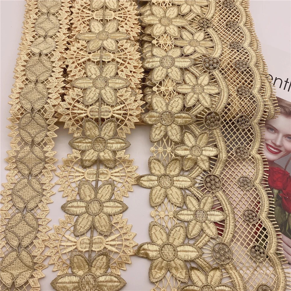 16colors in stock  Wholesale new Polyester Venise Lace suit african lace for wedding DIY crafted