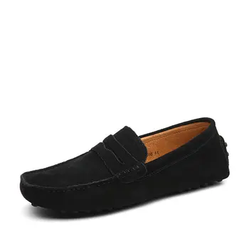 

Men's shoes Plus size 48 Slip on shoes Cow Suede Massage Mans footwear leisure Moccasins male shoes 10 Colors Erkek ayakkabi