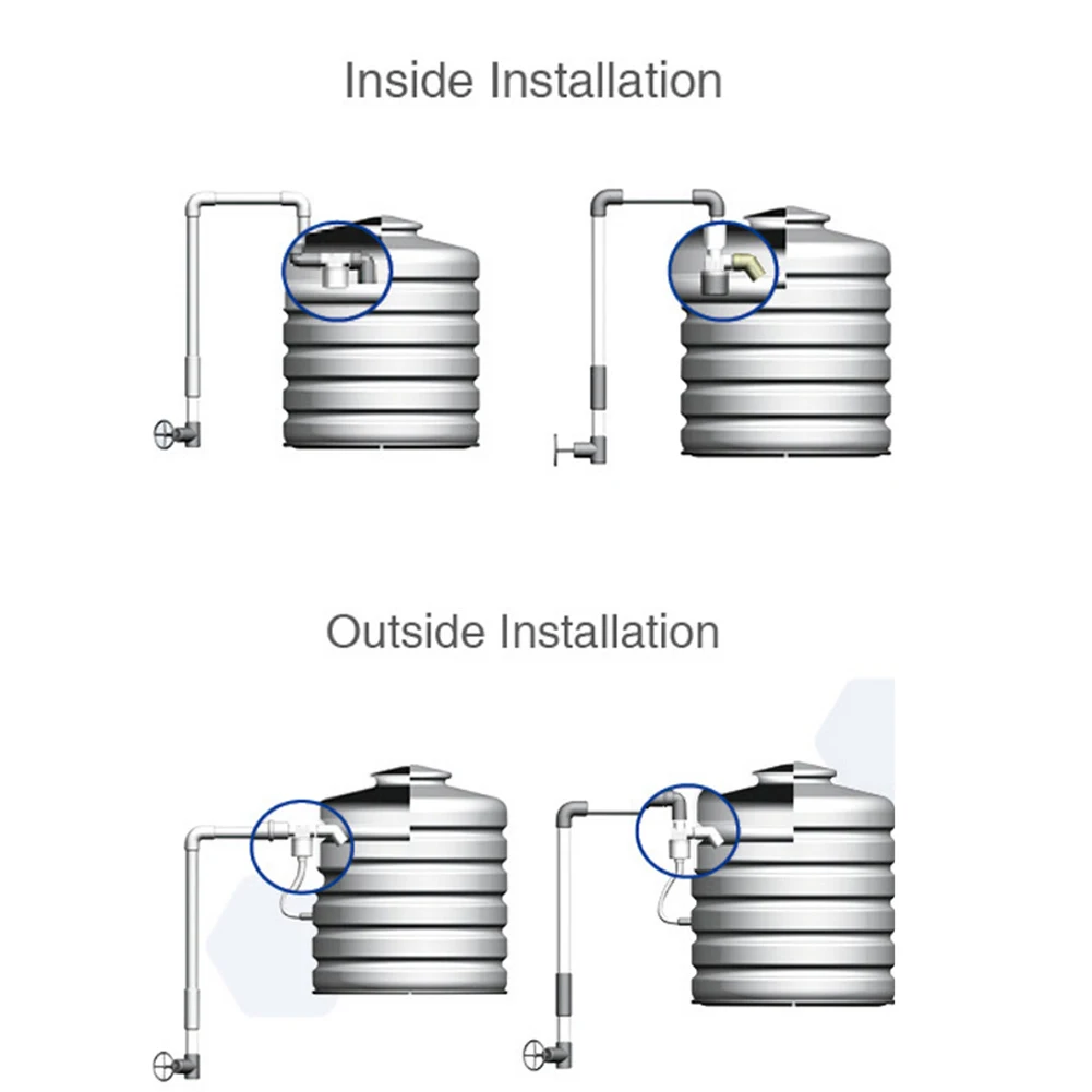 1/2 ''прочный белый Поплавковый инструмент полностью автоматический простой в установке с резьбой практичный контроль уровня воды башня Танк нейлон дома