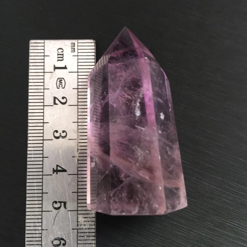 4-5cm 1 шт. натуральный аметист кварц кластер кристалл палочка точечный образец счастливое Исцеление натуральные камни и кристаллы целебные кристаллы Wicca - Цвет: 4-5cm
