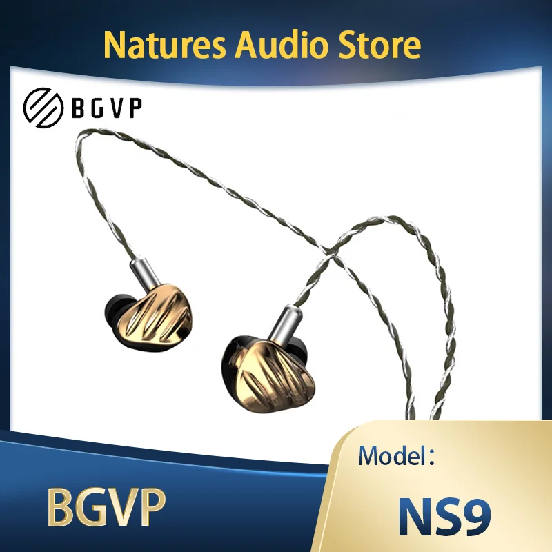 BGVP NS9 9 Driver Earphones Hybrid Headset 7BA+2DD Knowles Sonion HiFi Monitoring Earbuds Headphone Sweet Vocals Bluetooth Bass
