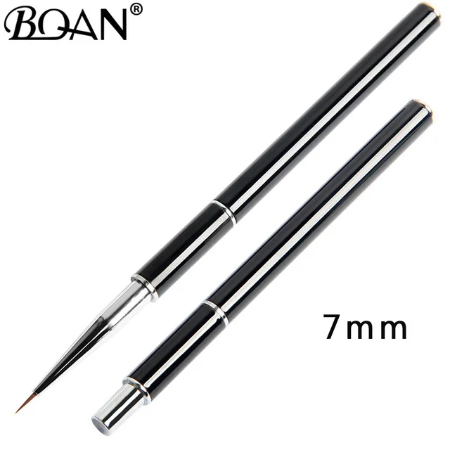 7mm BQAN 1 шт. Кисть для ногтей с эффектом омбре кисть для рисования ногтей УФ-Гель-лак градиентный цвет стразы кристалл акриловая ручка для рисования ногтей - Цвет: 7mm