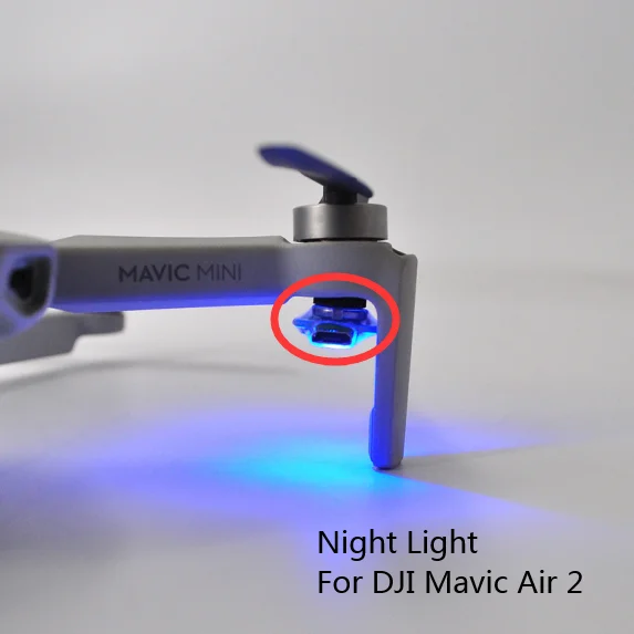 1 pairs Rechargeable Mini Night Flying Signal Lamp LED Navigation Light Flash Lights With Battery for DJI Mavic Air 2 Drone | Электроника