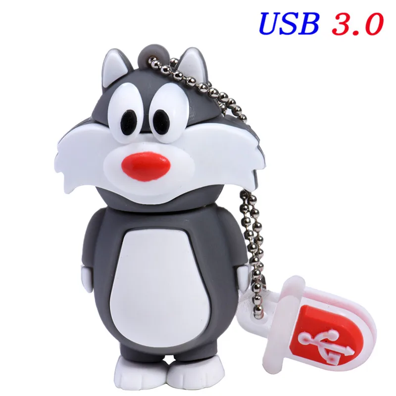 JASTER USB 3,0 Looney ttes usb флеш-накопитель 32 ГБ флеш-накопитель 16 Гб 64 ГБ 4 ГБ жуки кролик Даффи утка мультфильм горячая Распродажа животное ручка-накопитель - Цвет: D