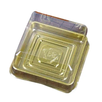 

Square Moon Cake Trays Mooncake Packaging Box Container Holder With Covers Plastic Moon Cake Boxes 50 Pc