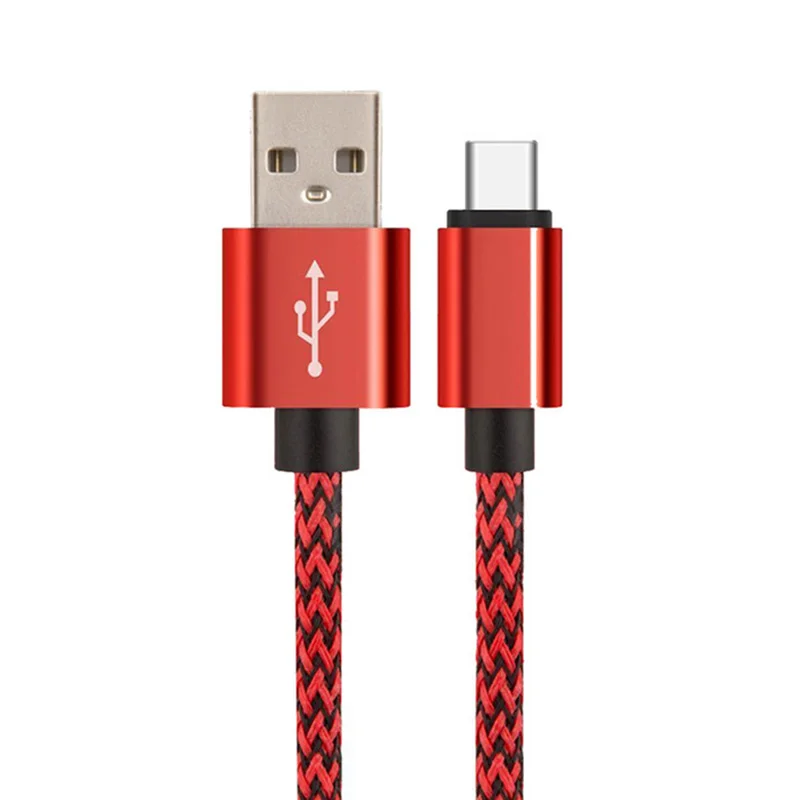 1 2 3 м usb type-C кабель для samsung S10 S9 Быстрый кабель для зарядки usb C Быстрая зарядка для huawei P30 Xiaomi зарядное устройство провод шнур данных - Цвет: Красный