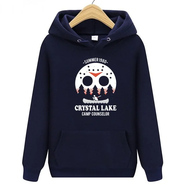 Men's Hoodie Sweatshirts Hooded Pullover Knitted Terry Breathable 13 Friday Jason Horror Crystal Lake Camp Counselor Jersey | Мужская