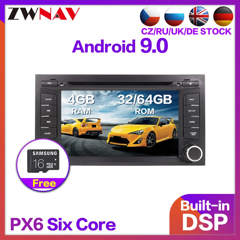 4+ 64G 6 ядерный Android 9,0 автомобильный стерео умный мультимедийный dvd-плеер gps для Seat Leon 2013- аудио магнитола головное устройство