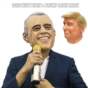 

Dropshipping 2020 US Presidential Election BIDEN TRUMP Latex Mask Halloween Party Mask Adult Cosplay Costume