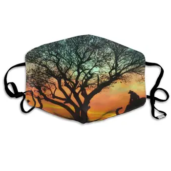 

Dustproof Washable Reusable Elepant At The Sunset Mouth Cover Mask Protective Warm Windproof Mask