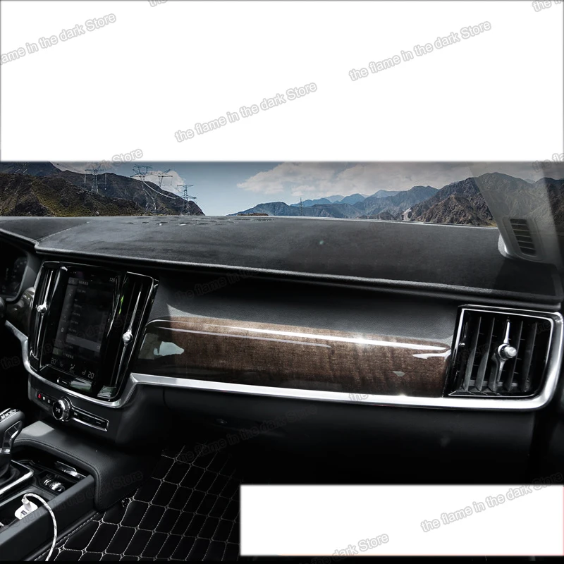 Lsrtw2017 полиэстер приборной панели автомобиля коврик для volvo xc60 2018 2019 s90|Лепнина