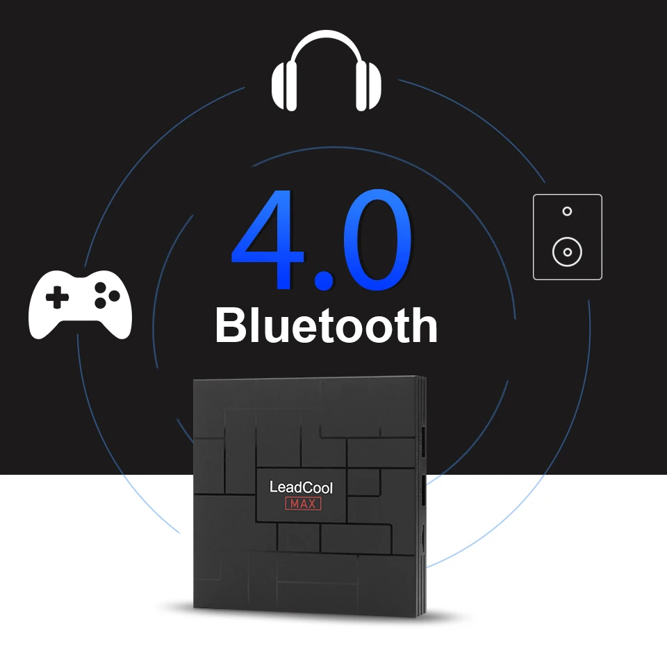Leadcool Max Android 9,0 Smart tv Box RK3318 четырехъядерный Mali-450 2G 16G 4K H.265 медиаплеер USB 3,0 4G 64G Leadcool телеприставка